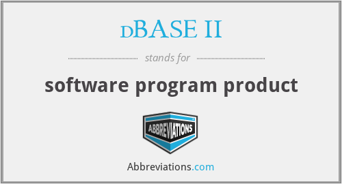 What does DBASE II stand for?